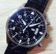 2017 Replica IWC Big Pilot Chronograph Watch Rose Gold Black Leather (5)_th.jpg